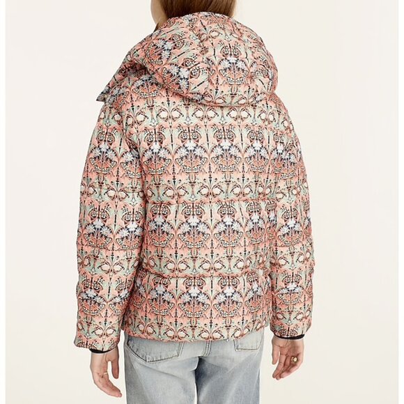 NWT J.Crew Flurry Puffer Jacket in Liberty May Nouveau Print PrimaLoft XL - Picture 4 of 7